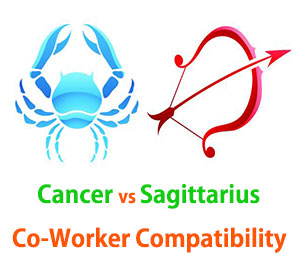 Cancer and Sagittarius Co-Worker Compatibility 