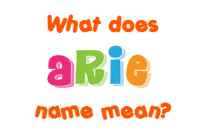 Meaning of Arie Name