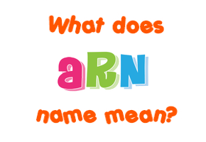 Meaning of Arn Name