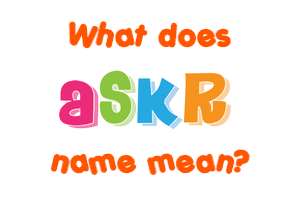 Meaning of Askr Name