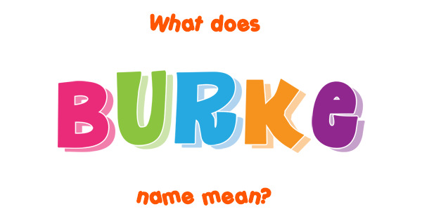 What Does Burke Mean In Irish