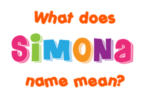 Meaning of Šimona Name