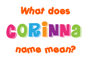 Meaning of Corinna Name