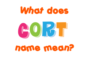 Meaning of Cort Name