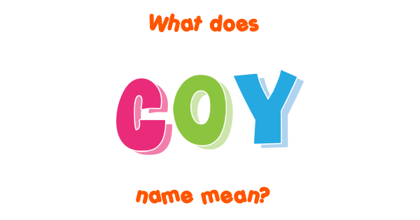 coy-name-meaning-of-coy