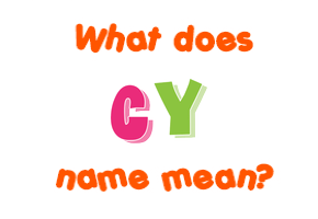 Meaning of Cy Name