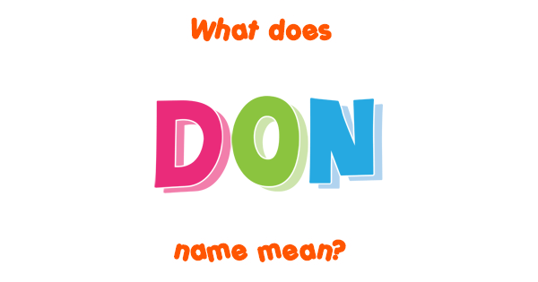 don-name-meaning-of-don