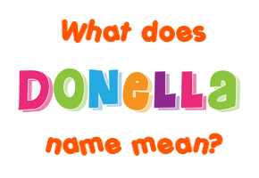 Meaning of Donella Name