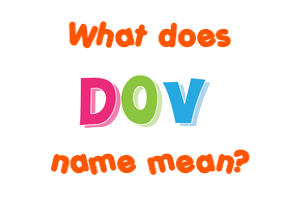 Meaning of Dov Name