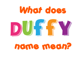 Meaning of Duffy Name