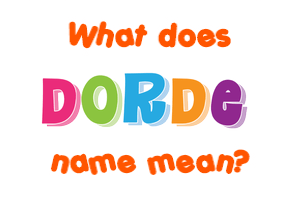 Meaning of Ðorðe Name