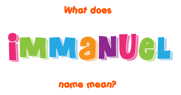 What Does The Name Immanuel Mean In The Bible