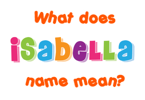 Meaning of Isabella Name