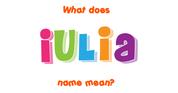 iulia pronunciation