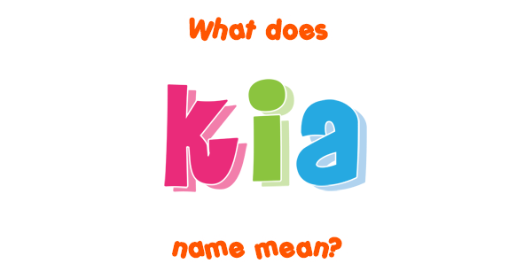 What Does Kia Mean In Arabic