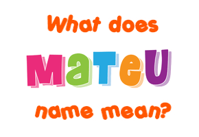 Meaning of Mateu Name