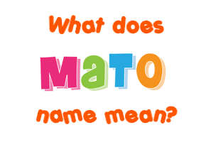 Meaning of Mato Name