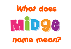 Meaning of Midge Name