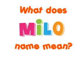 Milo Name Meaning Of Milo