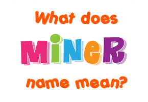 Meaning of Miner Name