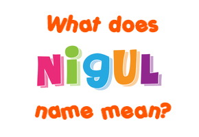 Meaning of Nigul Name