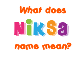 Meaning of Nikša Name