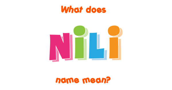 What Does Nili Mean In Hebrew