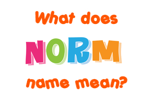 Meaning of Norm Name