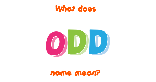 What Is The Meaning Of Odd In English