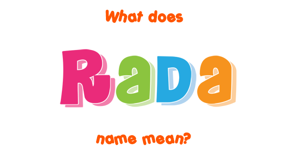 What Does Rada Means In English