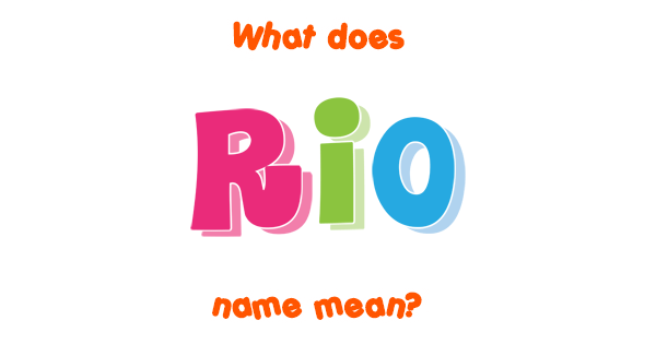 Rio Name Meaning In Tamil