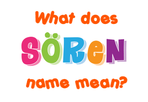 Meaning of Sören Name