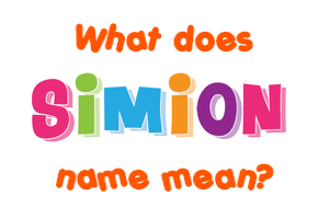 Meaning of Simion Name