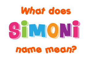 Meaning of Simoni Name