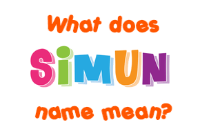 Meaning of Šimun Name