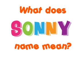 Meaning of Sonny Name