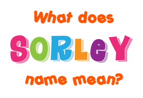 Meaning of Sorley Name