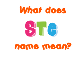 Meaning of Ste Name