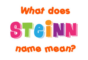 Meaning of Steinn Name