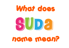 Meaning of Suda Name