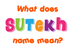 Meaning of Sutekh Name