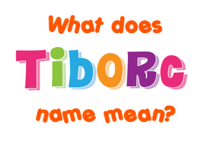 Meaning of Tiborc Name