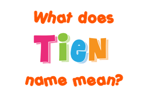 Meaning of Tien Name